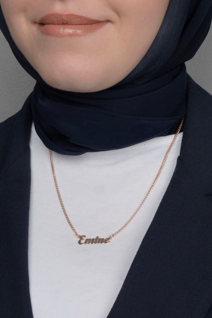 Kişiye Özel Gurmet Zincir İsim 925 Ayar Gümüş Kolye | 18 Ayar Vermeil Premium Rose Altın Kaplama