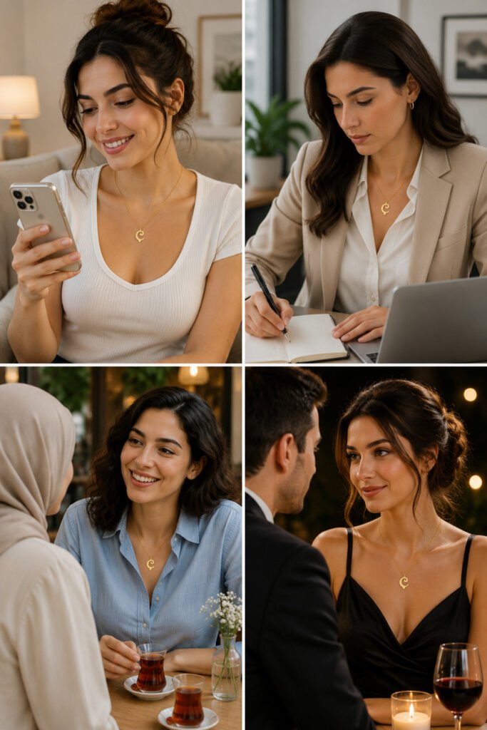 Ç Harfi 925 Ayar Gümüş Kolye | 18 Ayar Vermeil Premium Sarı Altın Kaplama