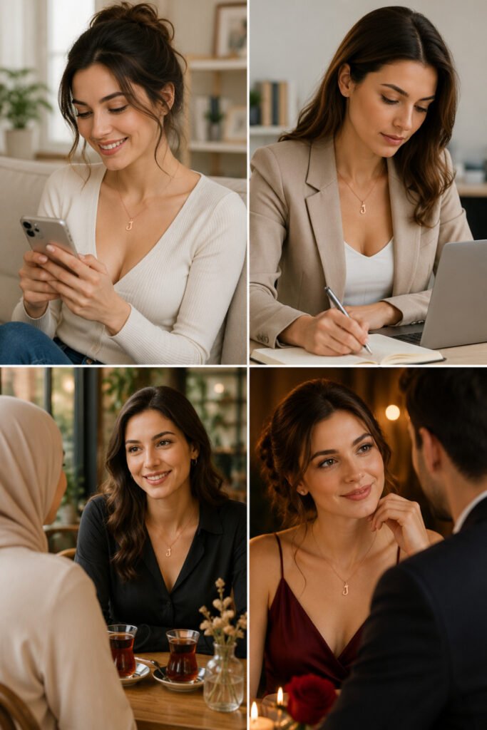 J Harfi 925 Ayar Gümüş Kolye | 18 Ayar Vermeil Premium Rose Altın Kaplama
