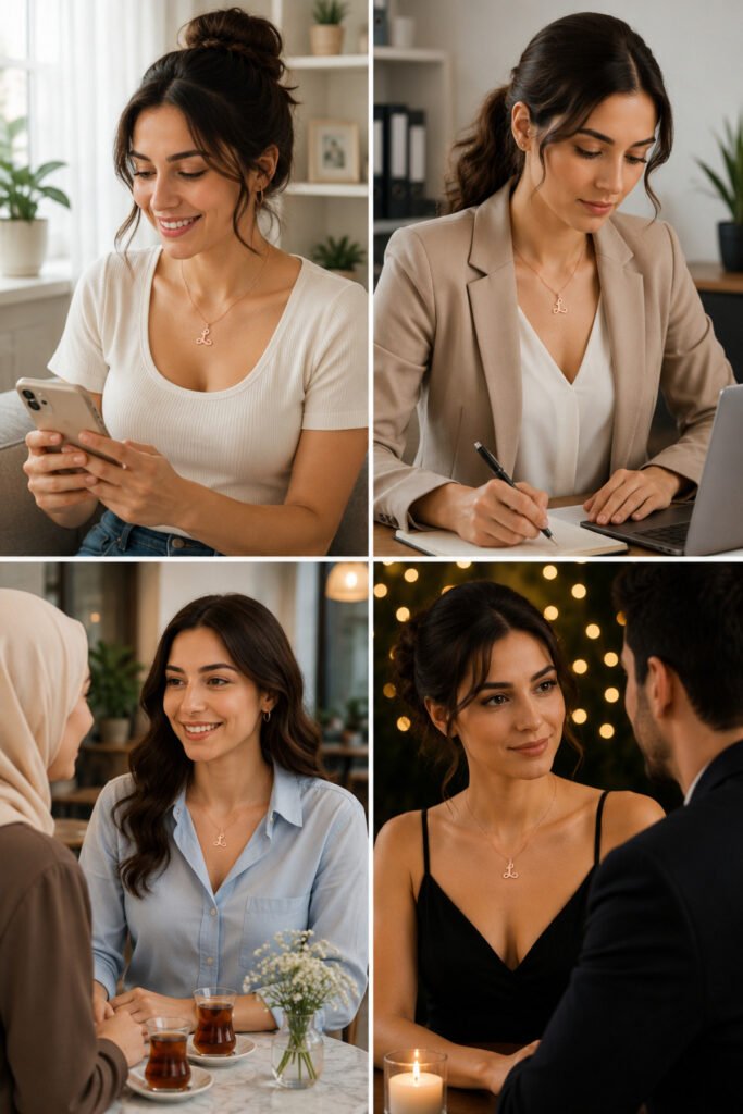 L Harfi 925 Ayar Gümüş Kolye | 18 Ayar Vermeil Premium Rose Altın Kaplama