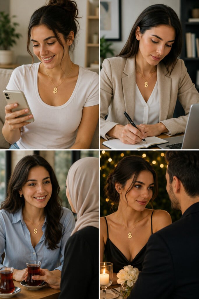 Ş Harfi 925 Ayar Gümüş Kolye | 18 Ayar Vermeil Premium Sarı Altın Kaplama